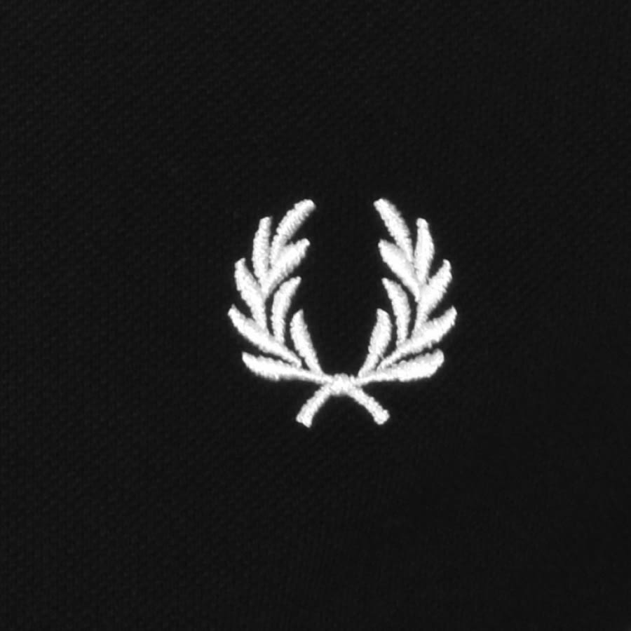 Alternative Image for ProductFred Perry Henley Collar Polo T Shirt Black3